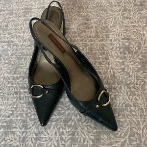 COPY - PRICE DROP! Antonio Melani Pointed Toe, Navy Slingbacks, Size 8 1/2 M